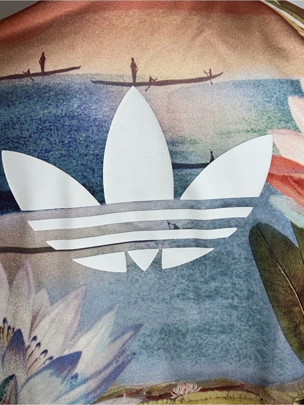 RARE SAMPLE Adidas Originals Farm Rio Curso D'Agua Floral Zip Up Track Jacket S - Picture 11 of 16
